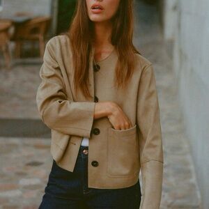 Zara Faux Suede Jacket Fall 2024